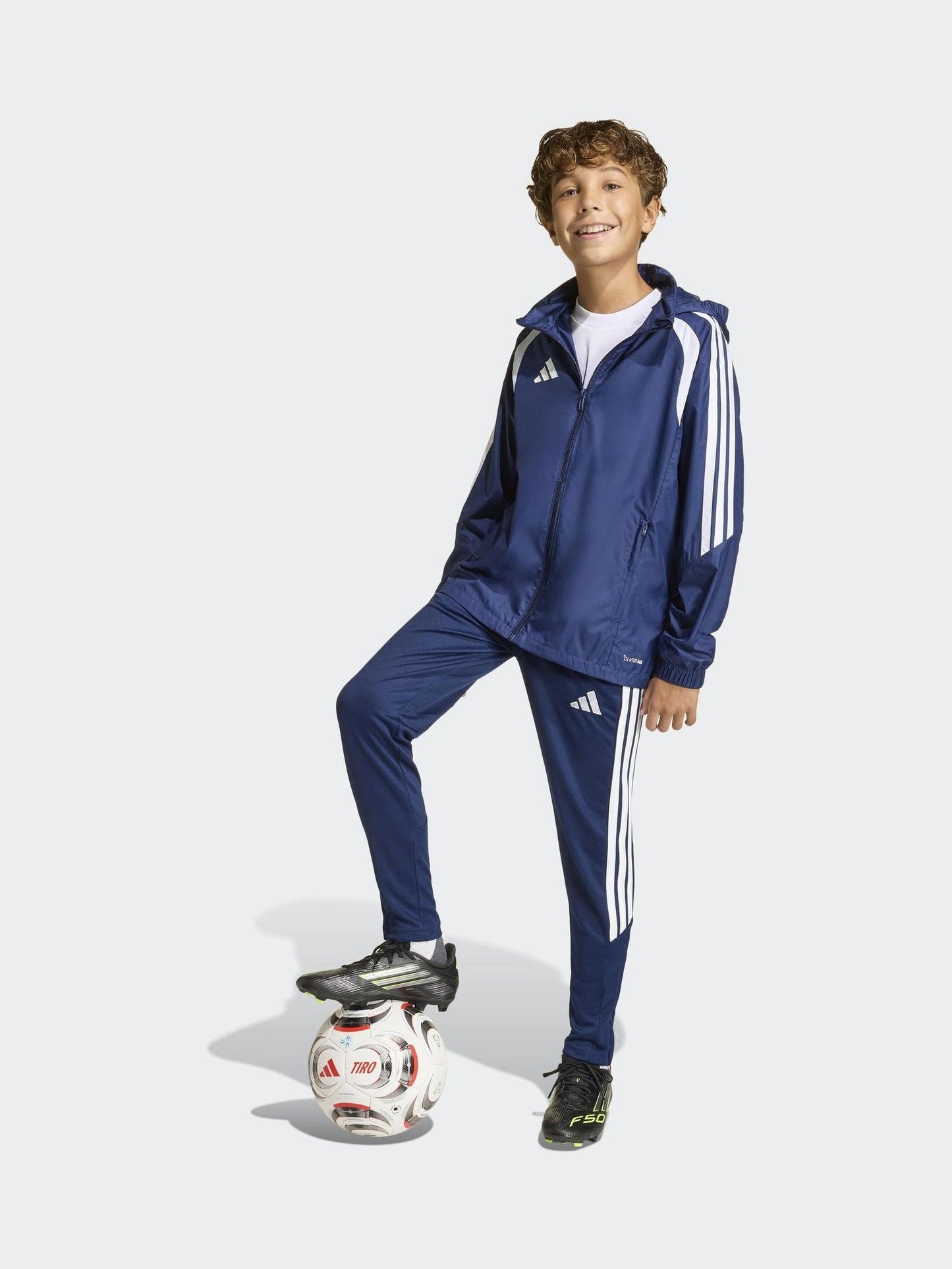 Dsiney Kidz - adidas Blue Tiro 26 Windbreaker Jacket image 1