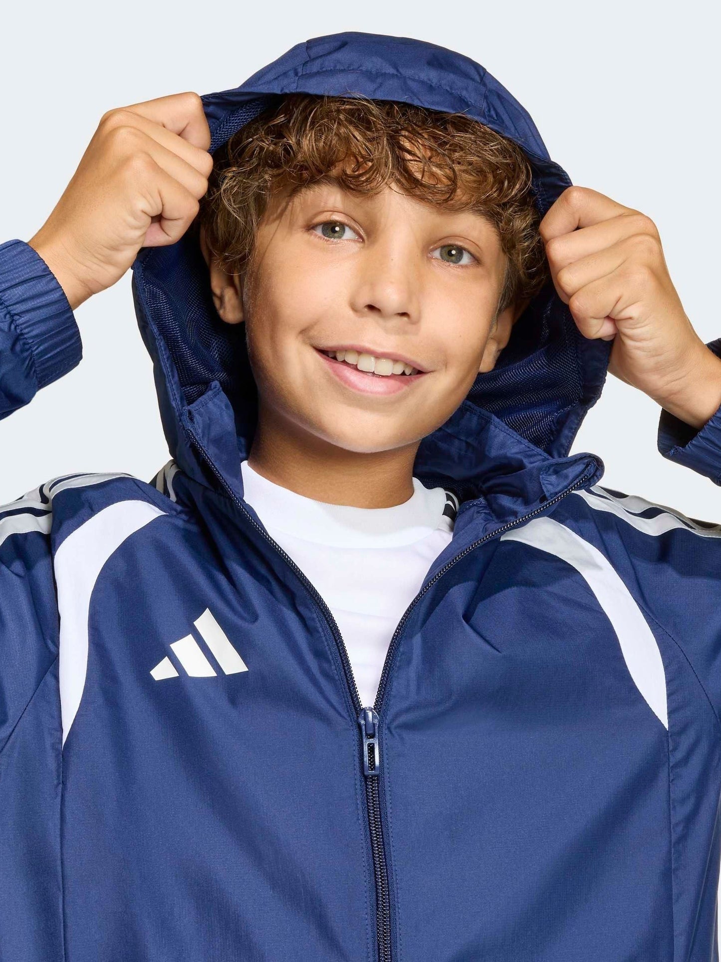 Dsiney Kidz - adidas Blue Tiro 26 Windbreaker Jacket image 4