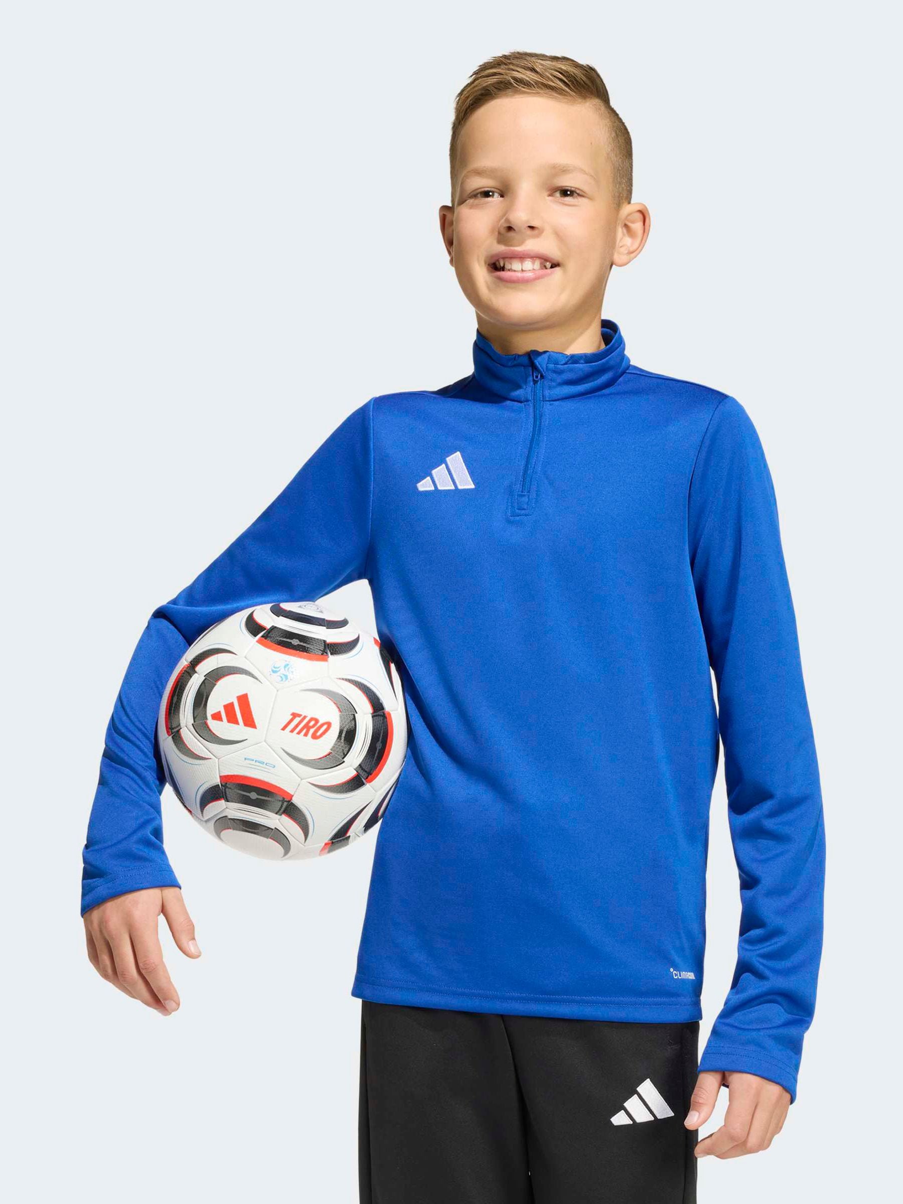 Dsiney Kidz - adidas Blue Entrada 26 Quarter Zip Training Top image 1