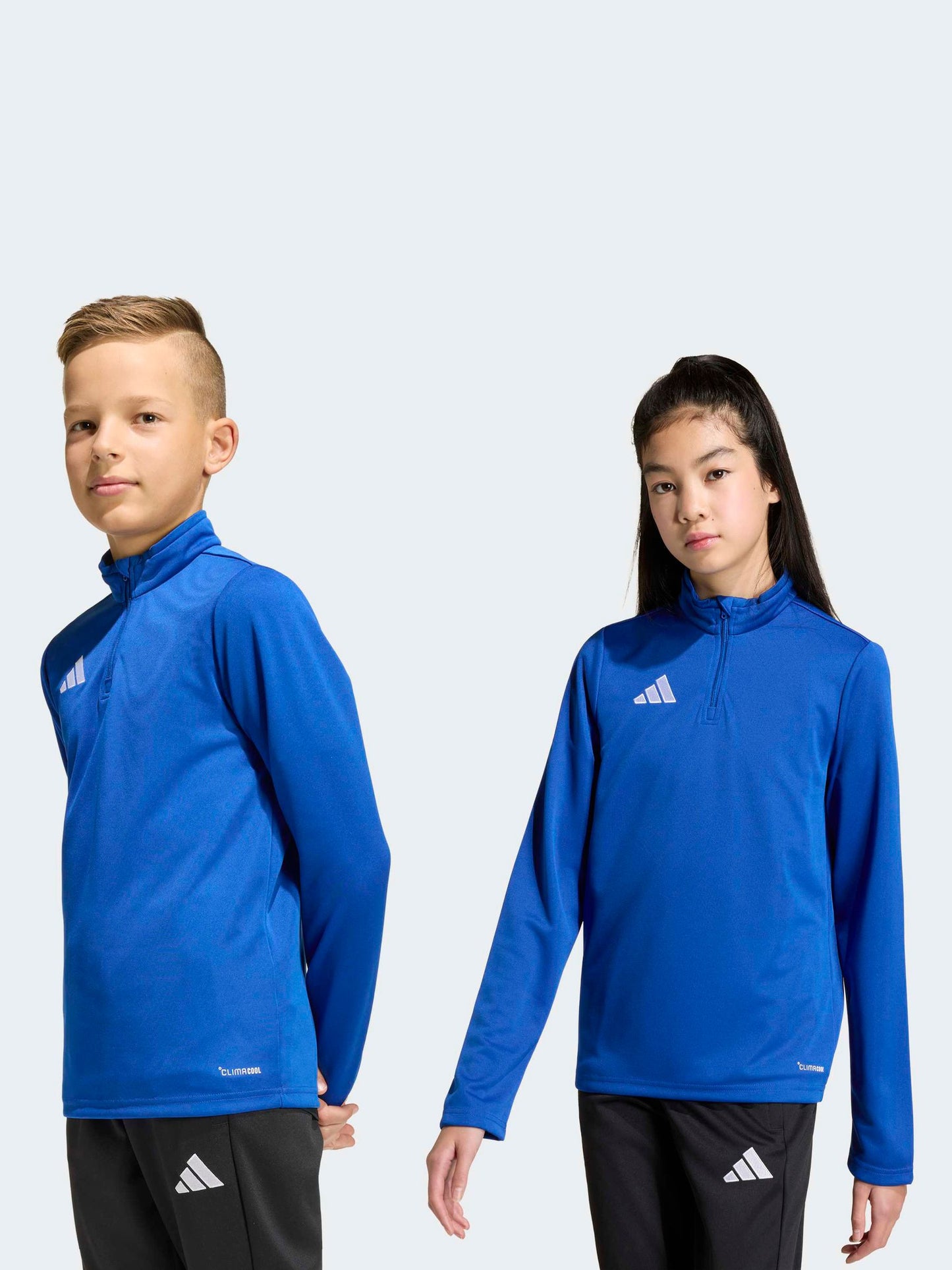 Dsiney Kidz - adidas Blue Entrada 26 Quarter Zip Training Top image 3
