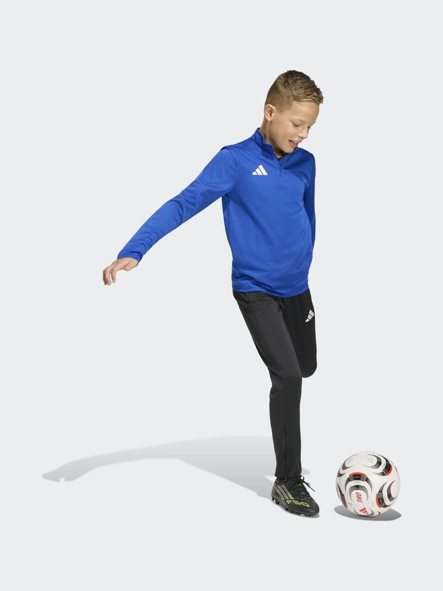 Dsiney Kidz - adidas Blue Entrada 26 Quarter Zip Training Top image 4