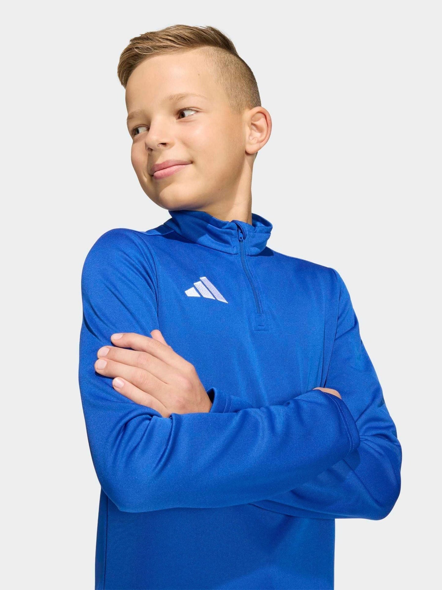 Dsiney Kidz - adidas Blue Entrada 26 Quarter Zip Training Top image 5