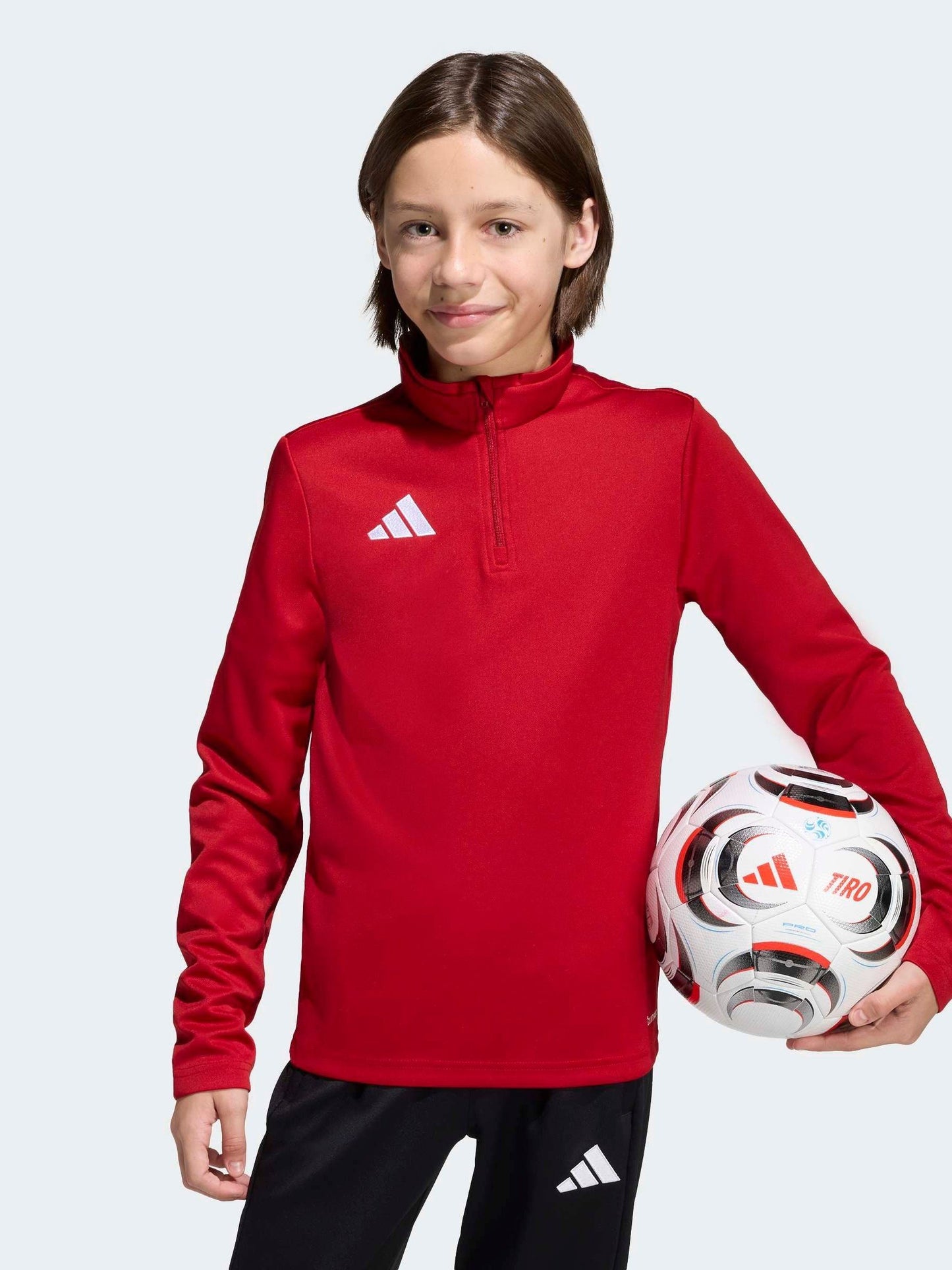 Dsiney Kidz - adidas Red Entrada26 Quarter Zip Training Top image 2