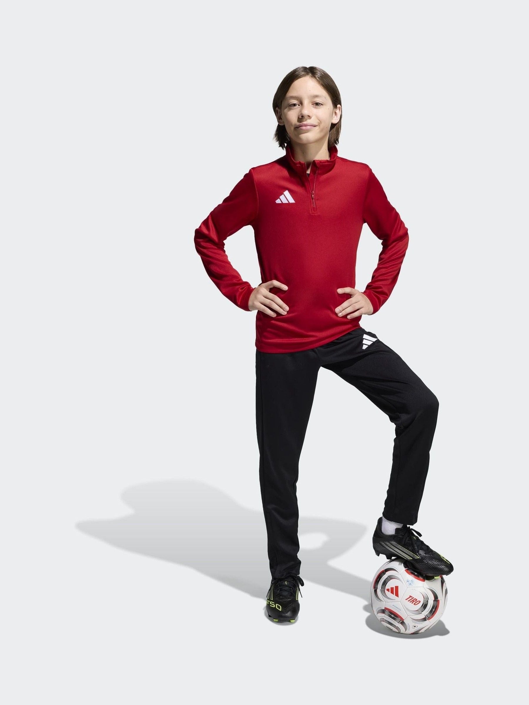 Dsiney Kidz - adidas Red Entrada26 Quarter Zip Training Top image 3