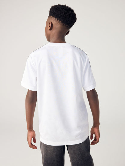 Dsiney Kidz - adidas Originals White Minecraft Jaqard T-Shirt Jersey image 3