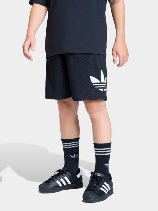 Dsiney Kidz - adidas Originals Black Oversized Mesh Shorts image 1