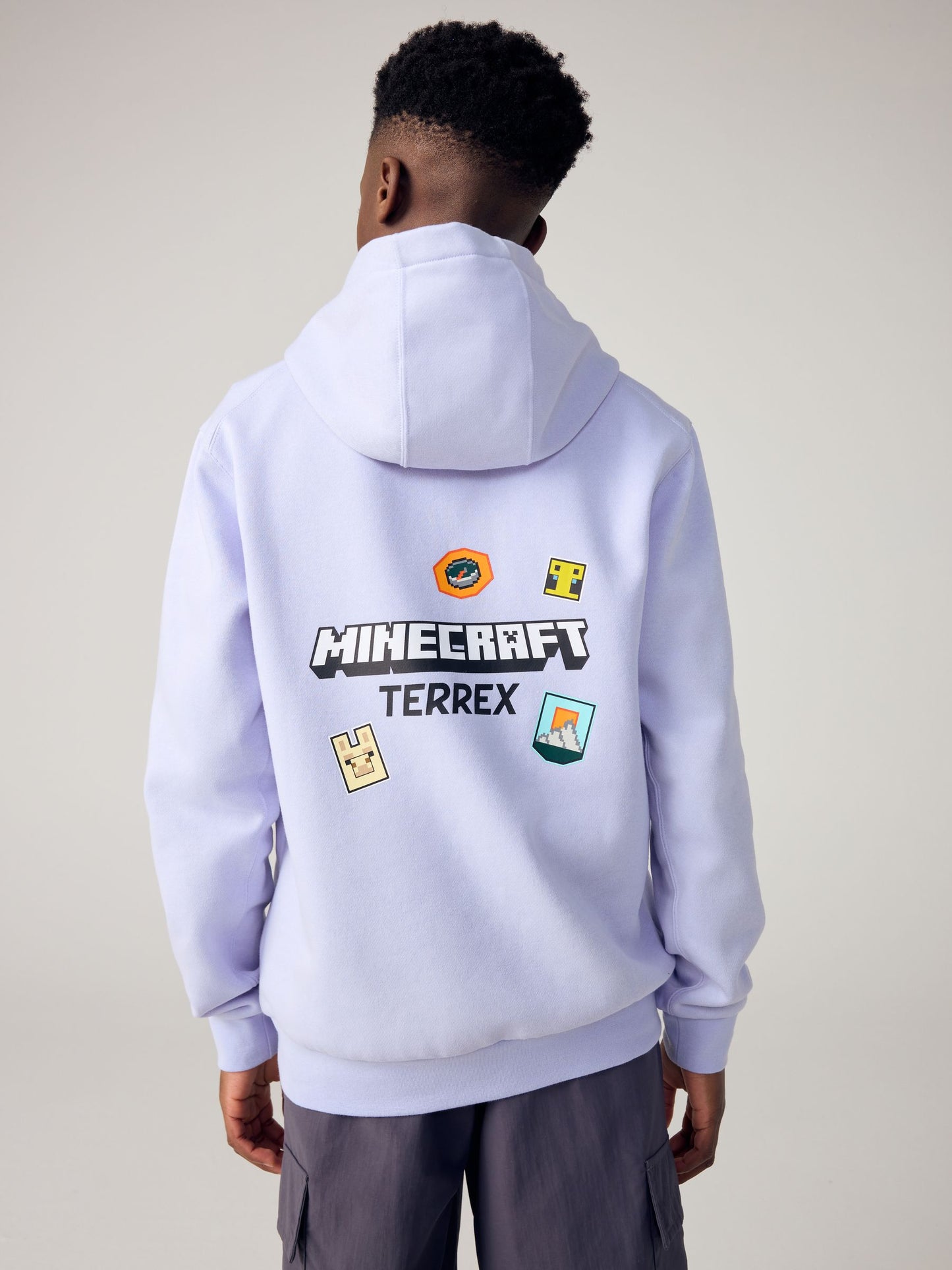 Dsiney Kidz - adidas Purple Minecraft Terrex Hoodie image 1