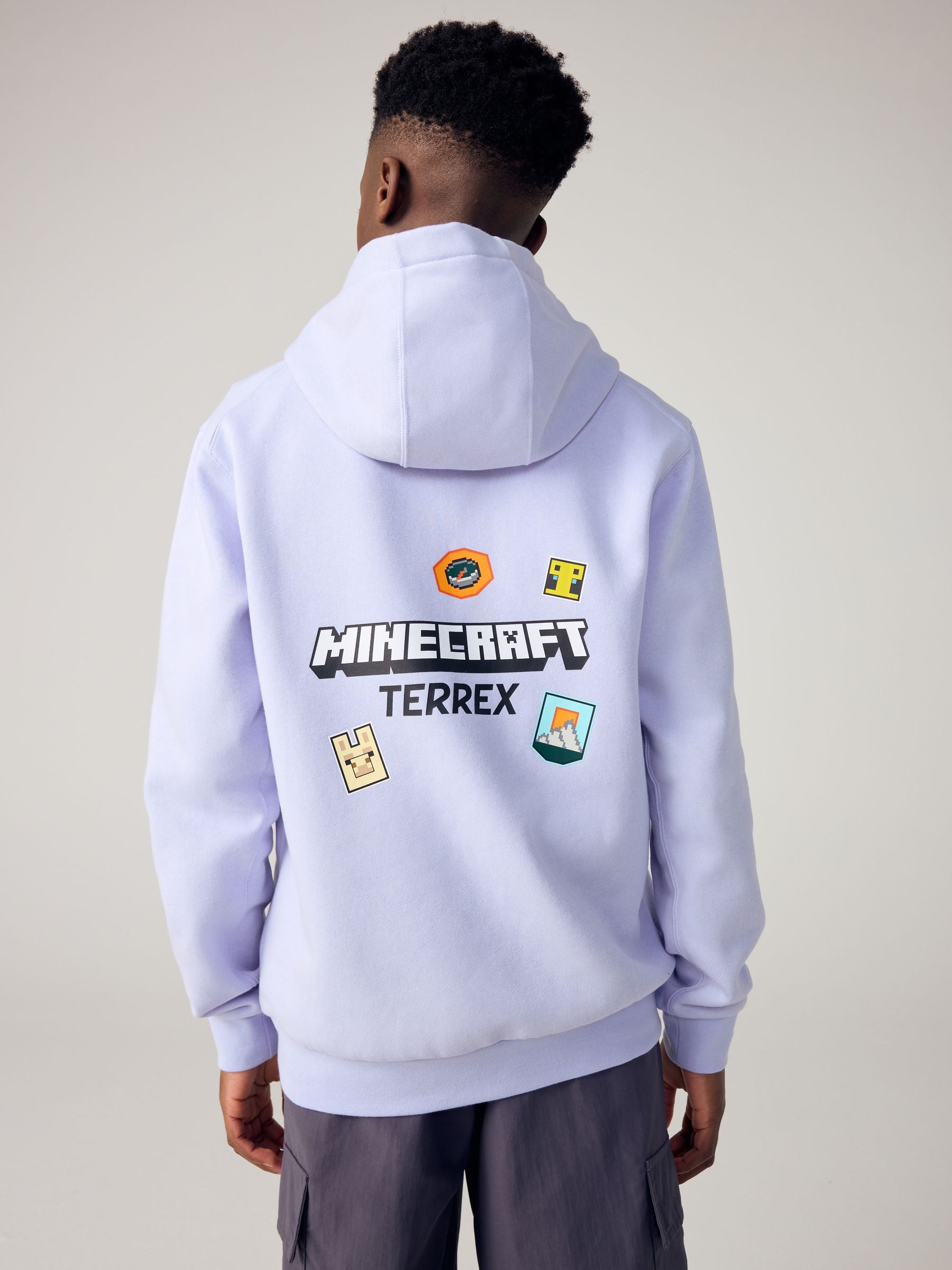 Dsiney Kidz - adidas Purple Minecraft Terrex Hoodie image 1