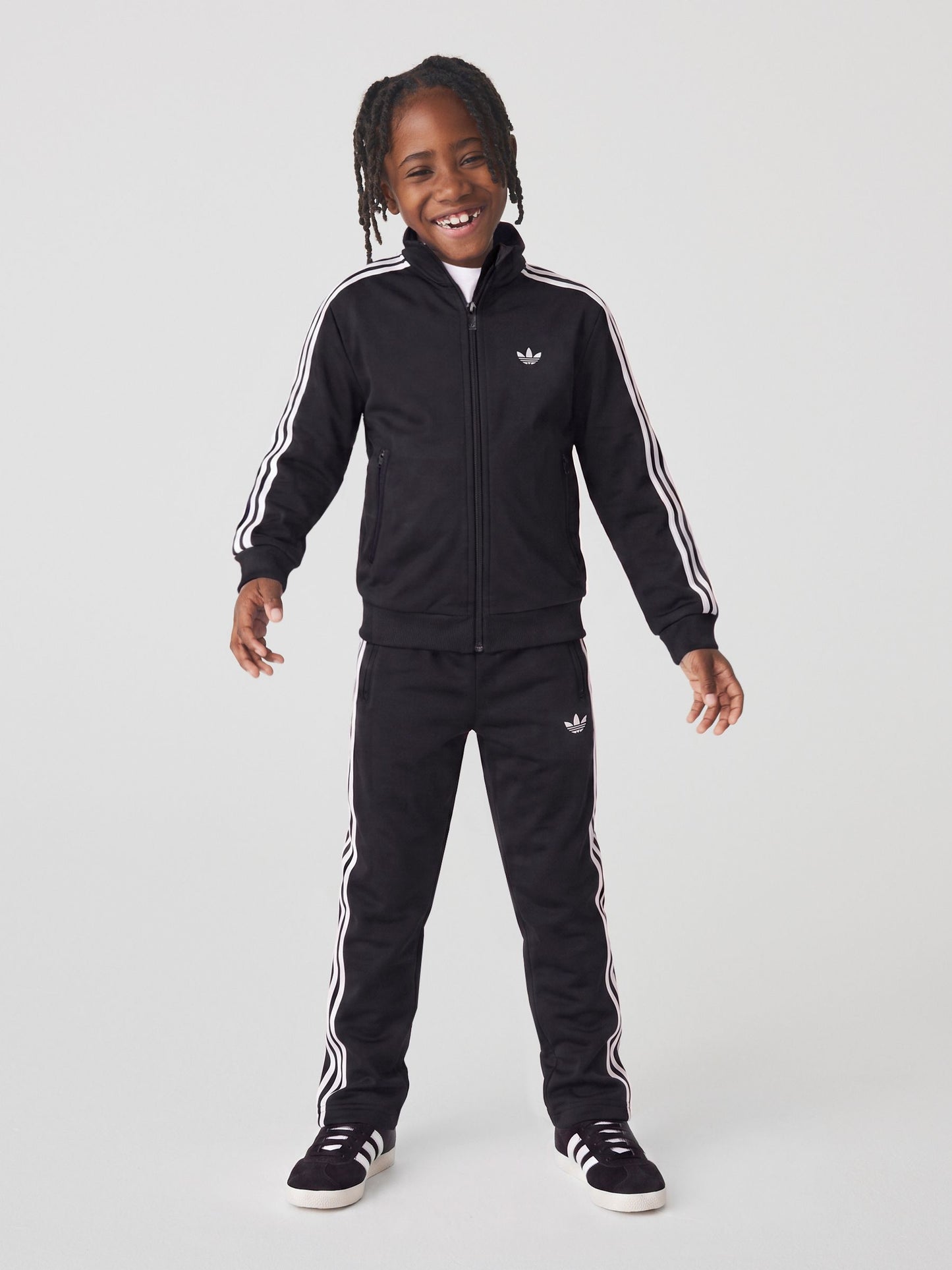 Dsiney Kidz - adidas Originals Black Firebird Little Kids Tracksuit image 1