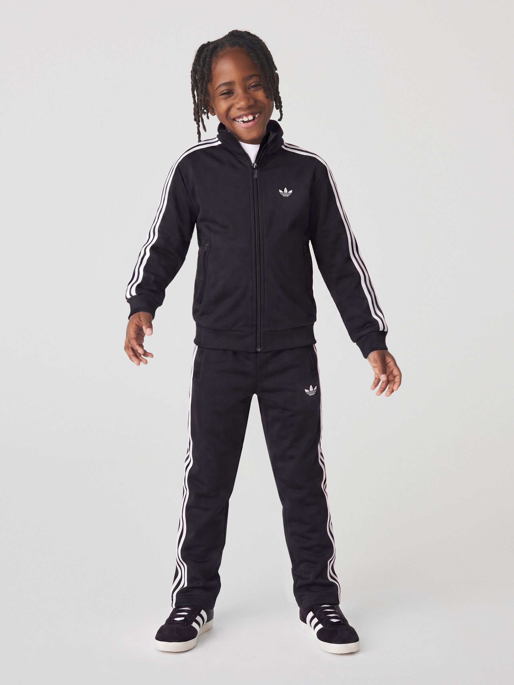 Dsiney Kidz - adidas Originals Black Firebird Little Kids Tracksuit image 1