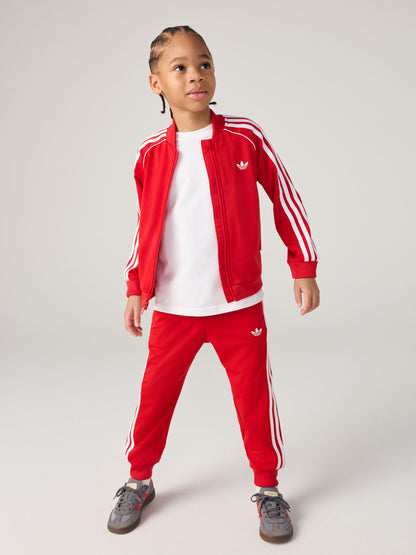 adidas Originals Red SST Little Kids Tracksuit image 1