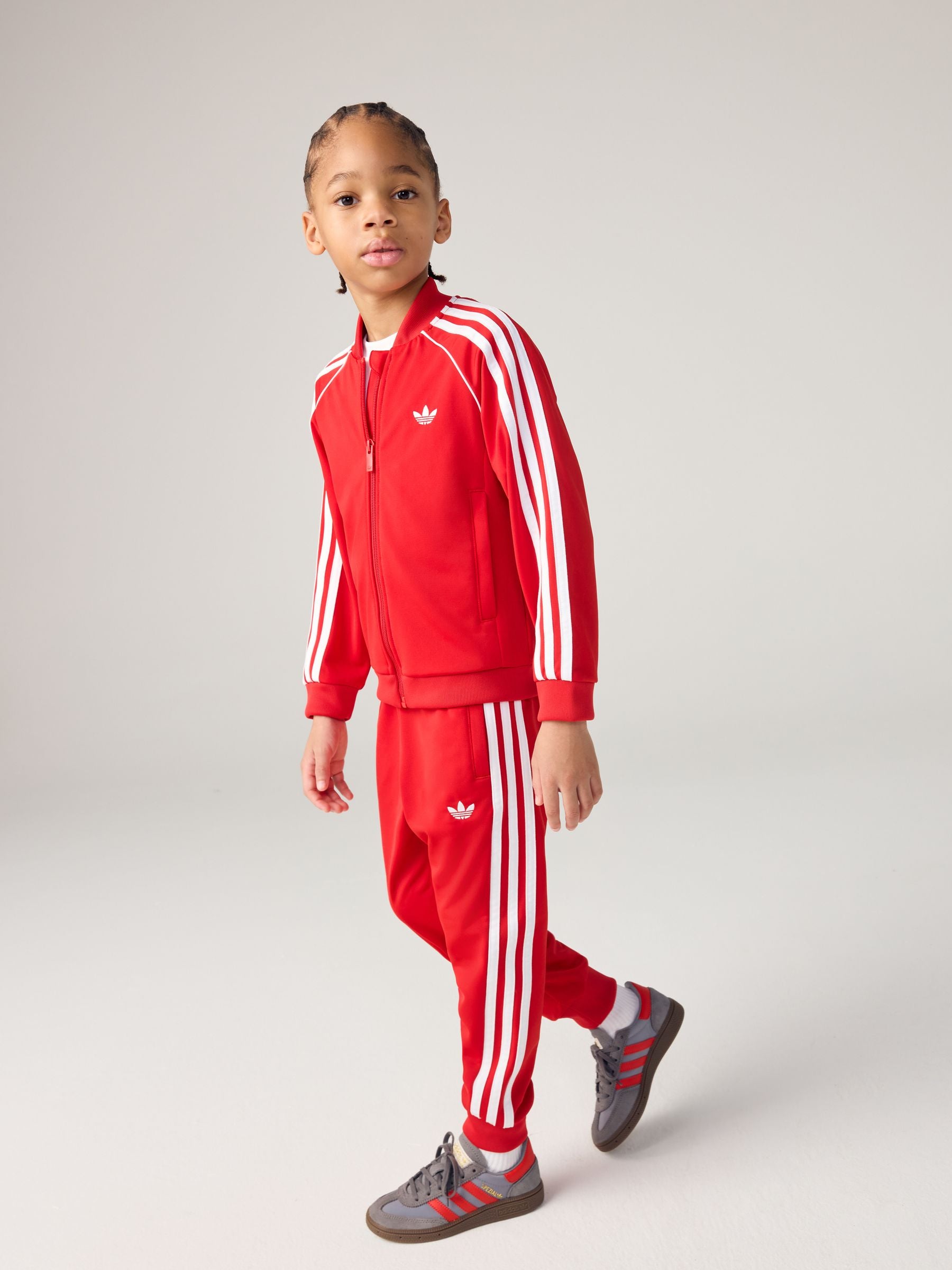 adidas Originals Red SST Little Kids Tracksuit image 2