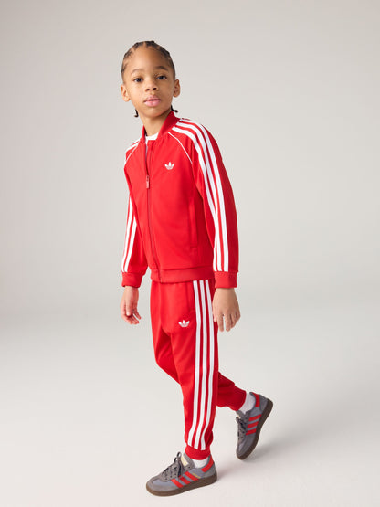 adidas Originals Red SST Little Kids Tracksuit image 2