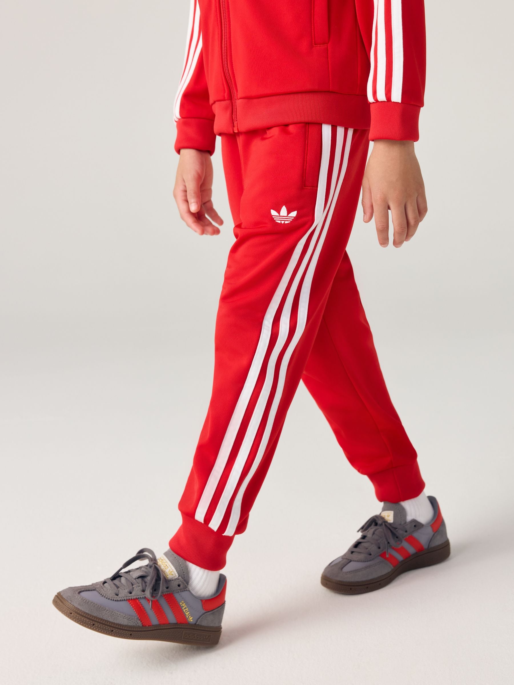 adidas Originals Red SST Little Kids Tracksuit image 4