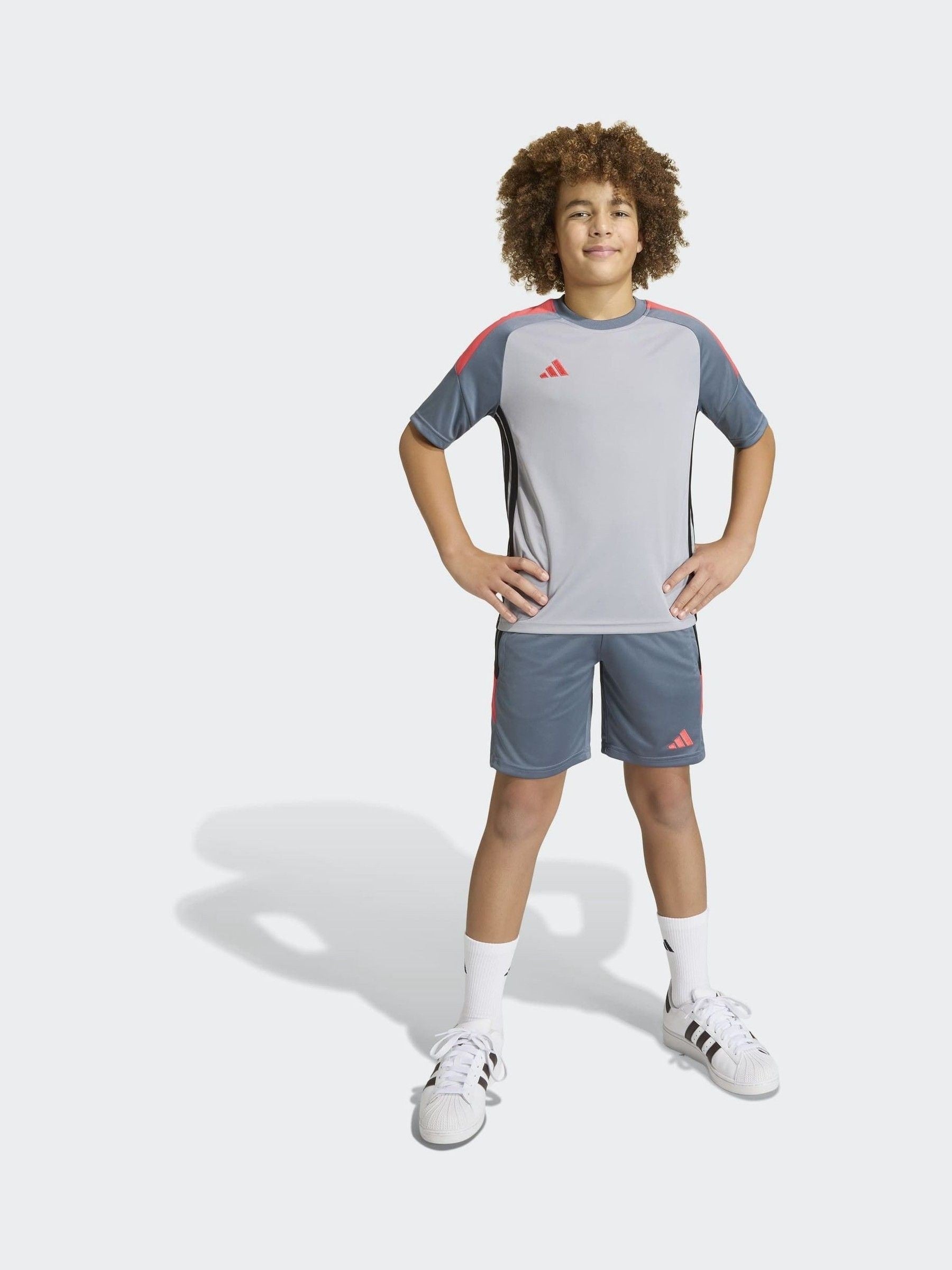 Dsiney Kidz - adidas Grey Tiro 26 Essentials T-Shirt image 3