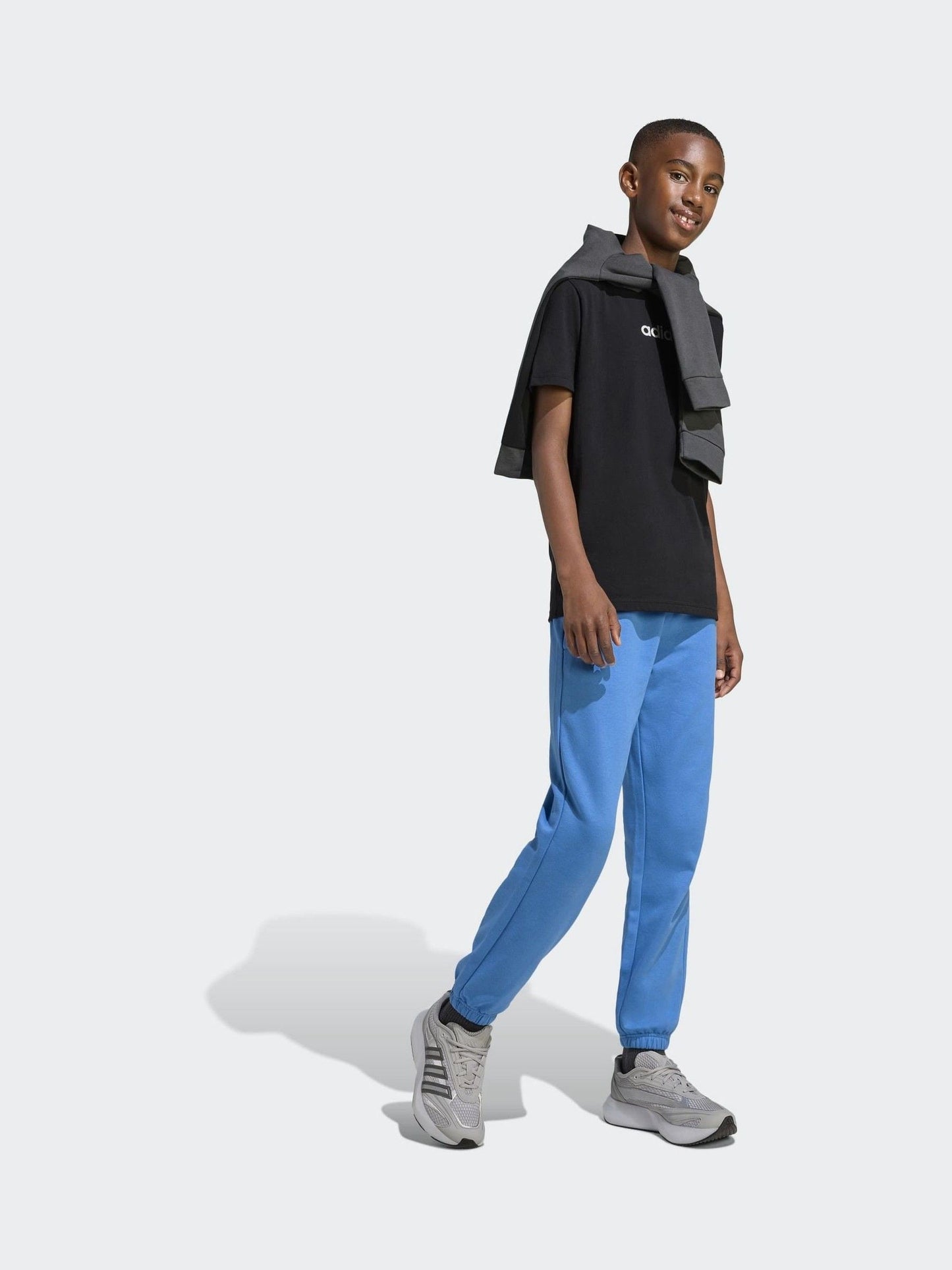 Dsiney Kidz - adidas Coral Blue Essentials Kids Joggers image 3