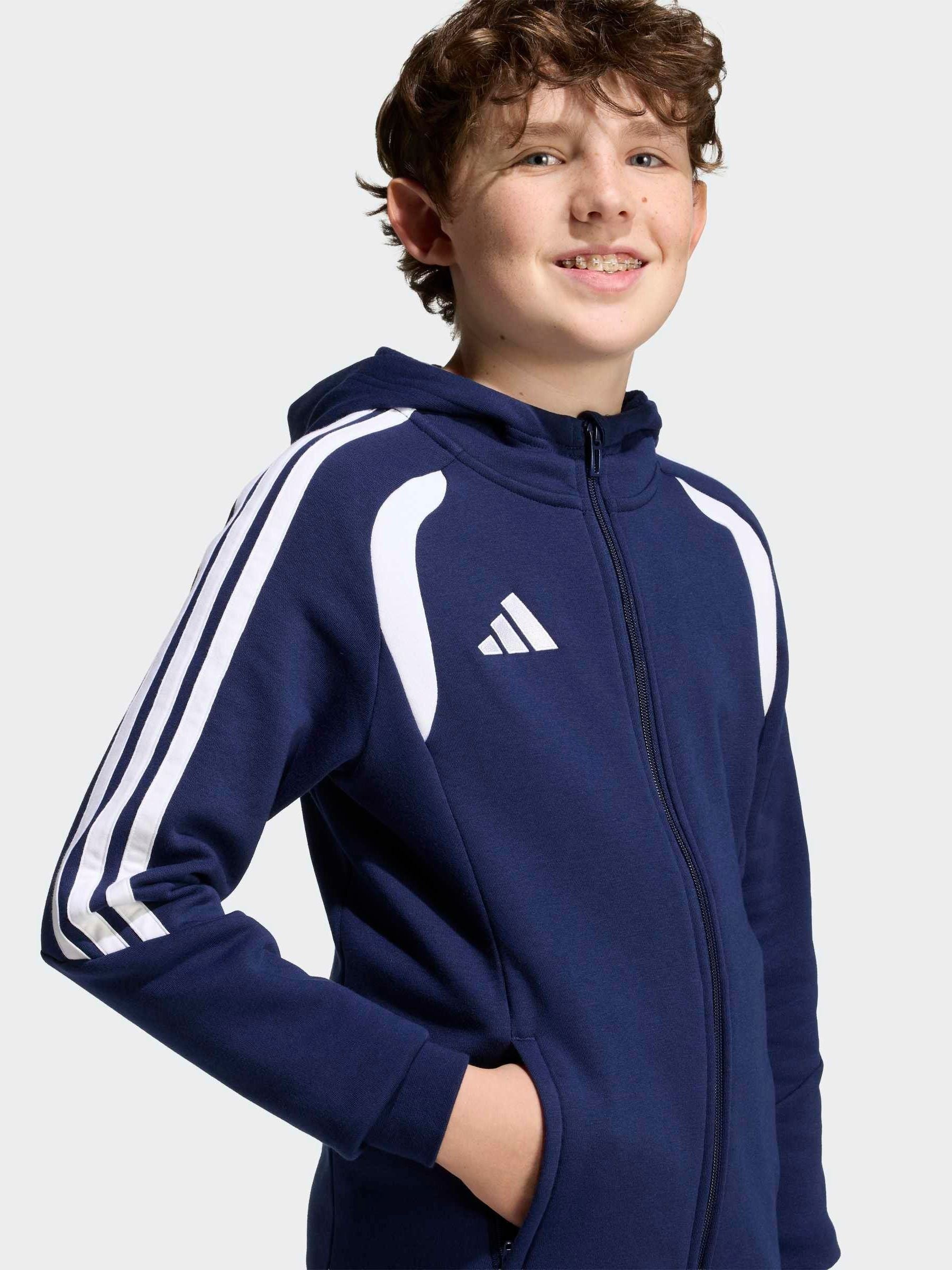 Dsiney Kidz - adidas Blue Tiro 26 League Zip Fleece Hoodie image 4