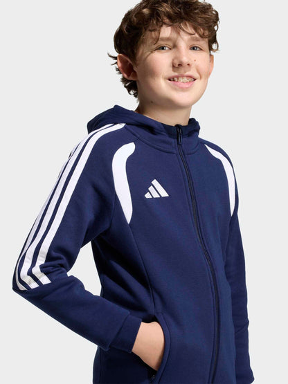 Dsiney Kidz - adidas Blue Tiro 26 League Zip Fleece Hoodie image 4