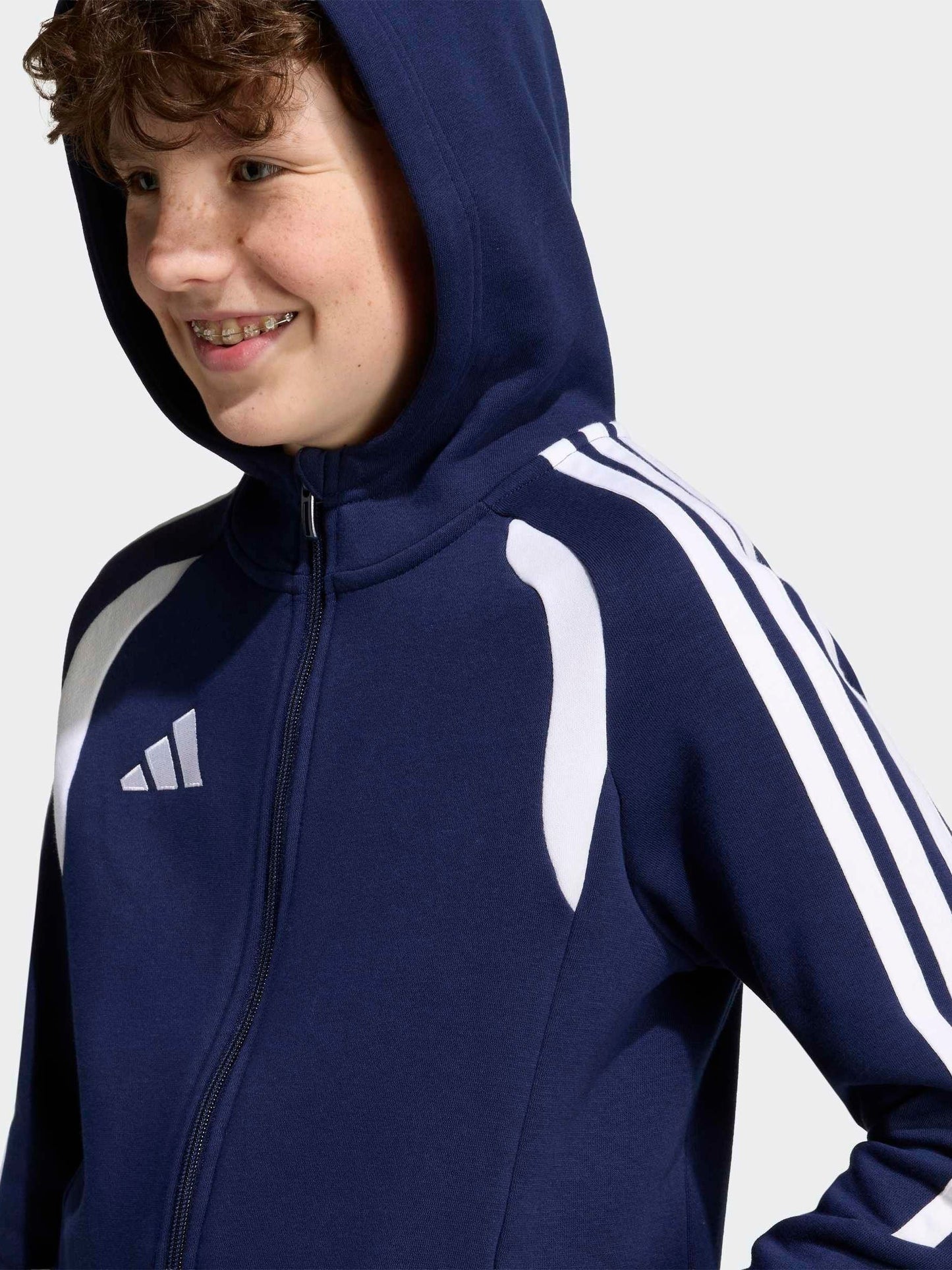 Dsiney Kidz - adidas Blue Tiro 26 League Zip Fleece Hoodie image 5