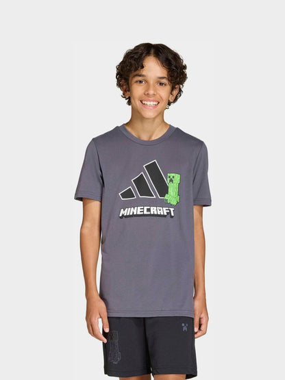 Dsiney Kidz - adidas Grey Minecraft Training Climacool T-Shirt image 2
