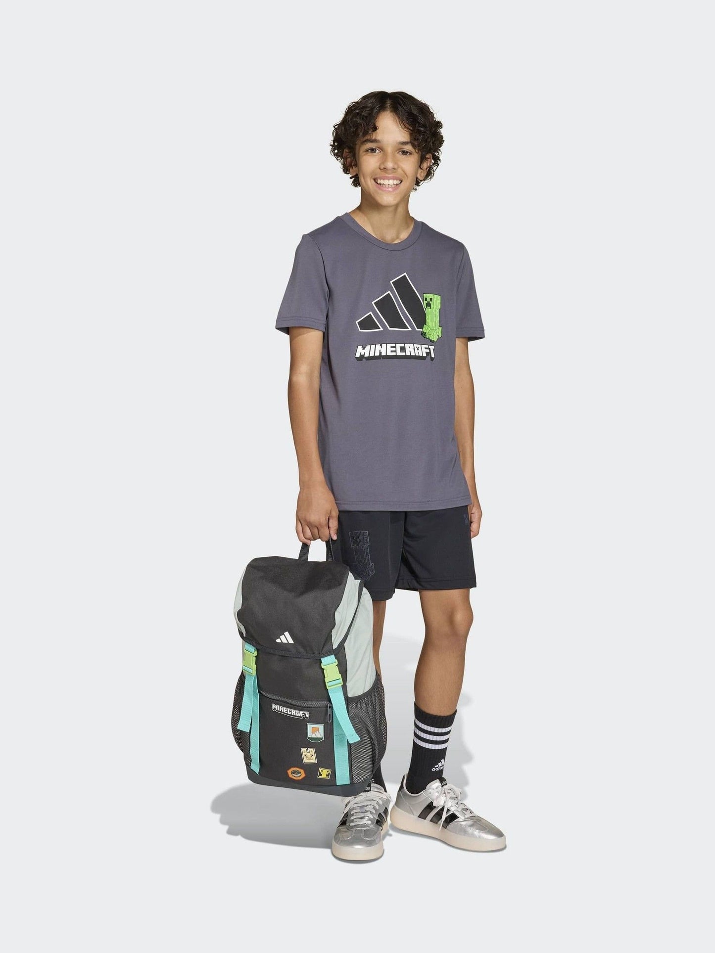Dsiney Kidz - adidas Grey Minecraft Training Climacool T-Shirt image 4