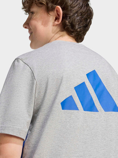 Dsiney Kidz - adidas Grey Colourblock T-Shirt image 4
