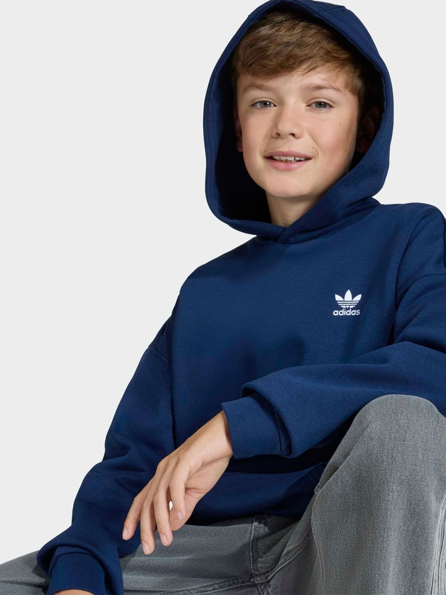 Dsiney Kidz - adidas Originals Blue Loose Fleece Hoodie image 5