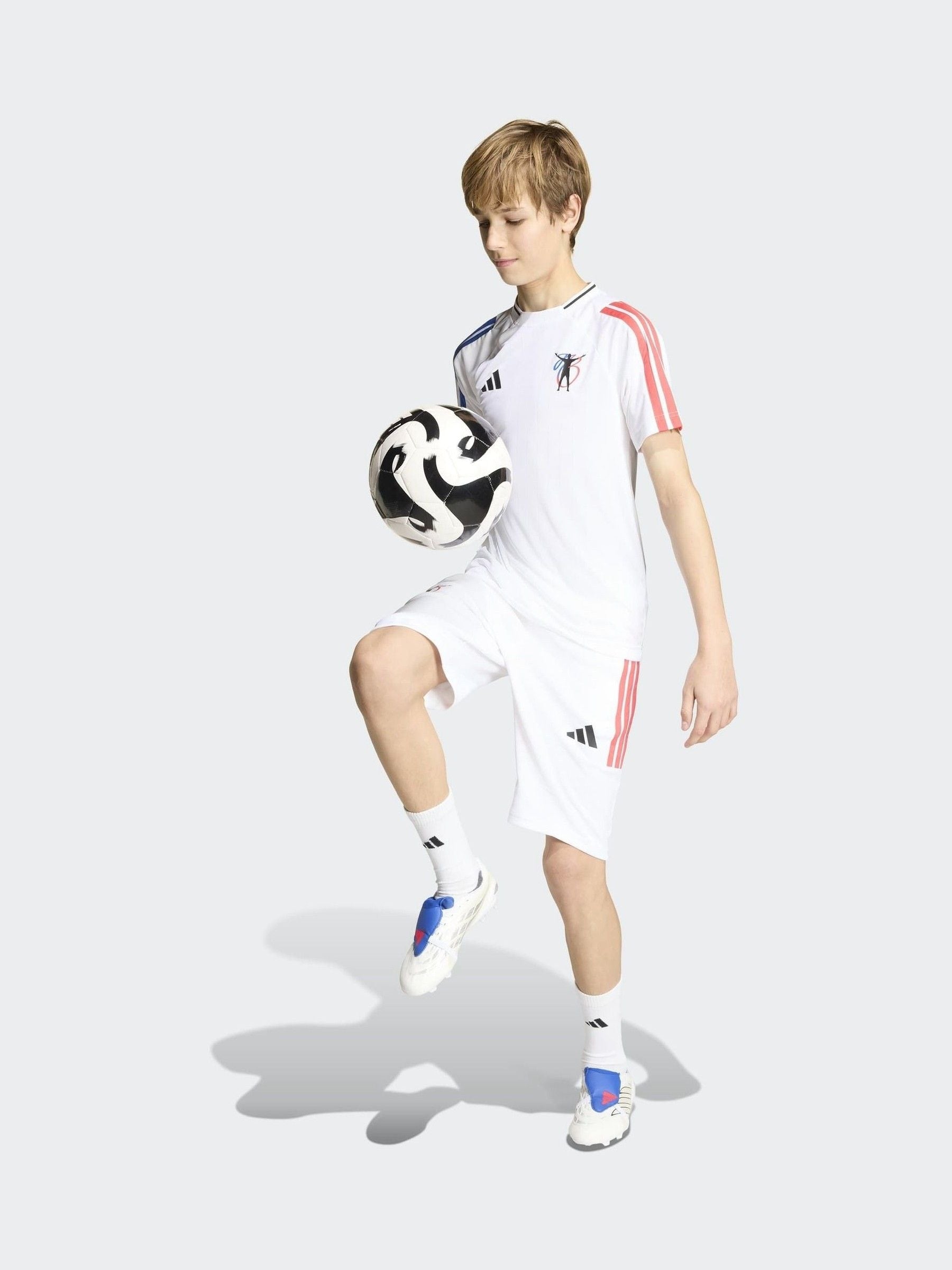 Dsiney Kidz - adidas White Jude Bellingham Training Shorts image 3