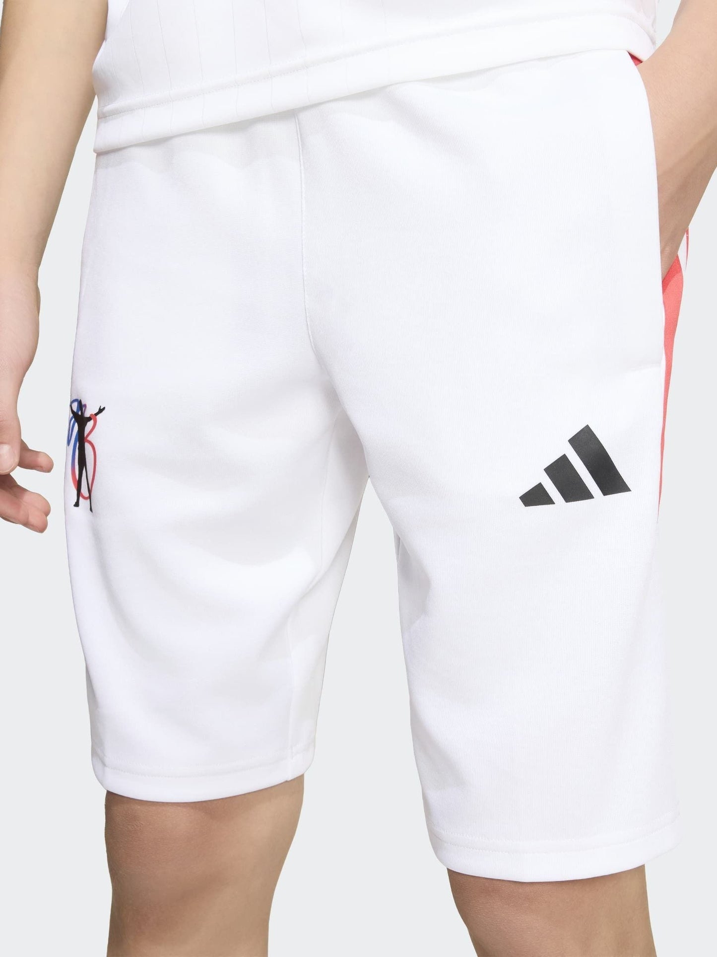 Dsiney Kidz - adidas White Jude Bellingham Training Shorts image 4