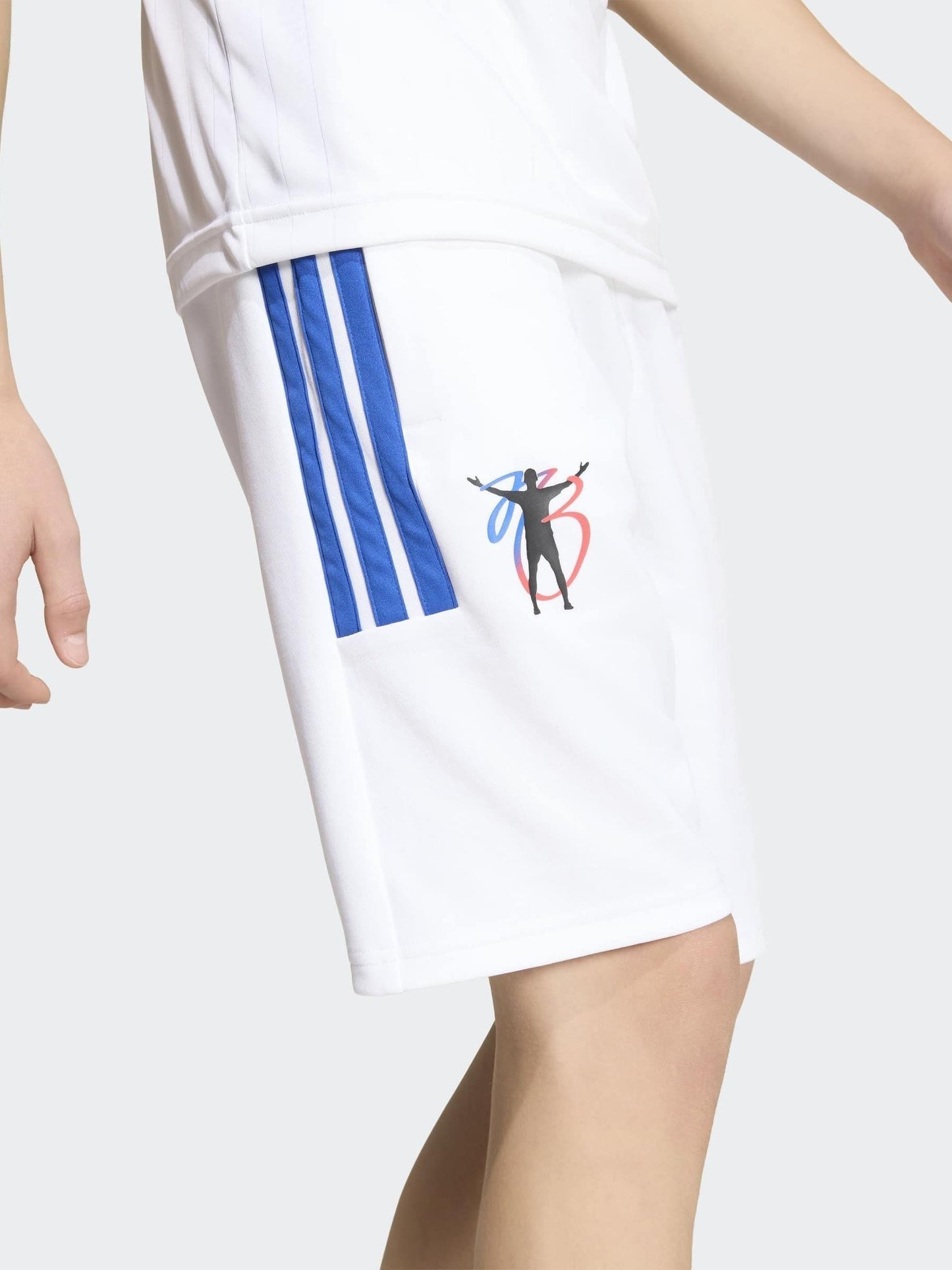 Dsiney Kidz - adidas White Jude Bellingham Training Shorts image 5