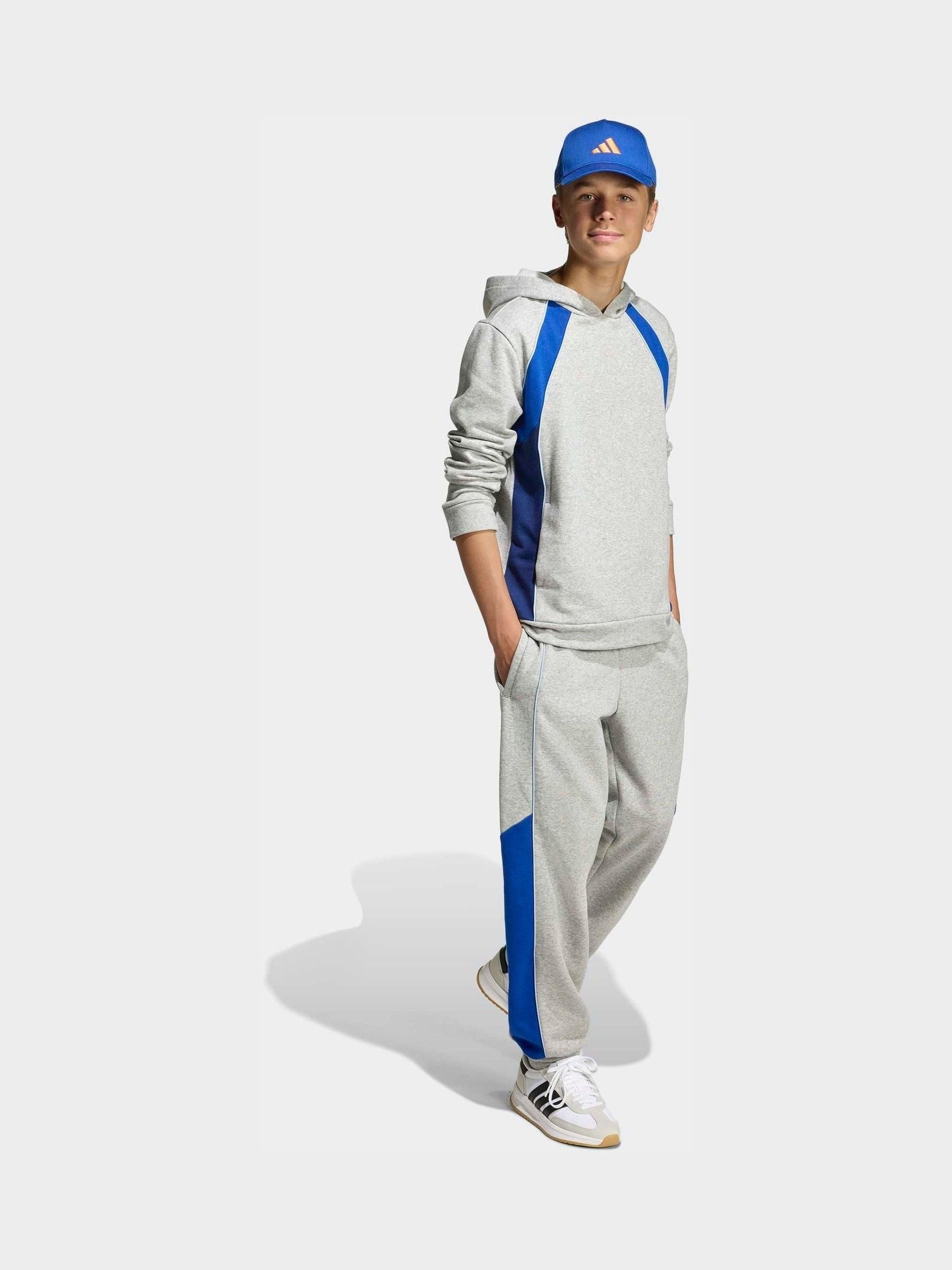 Dsiney Kidz - adidas Grey Colour Block Hoodie image 3