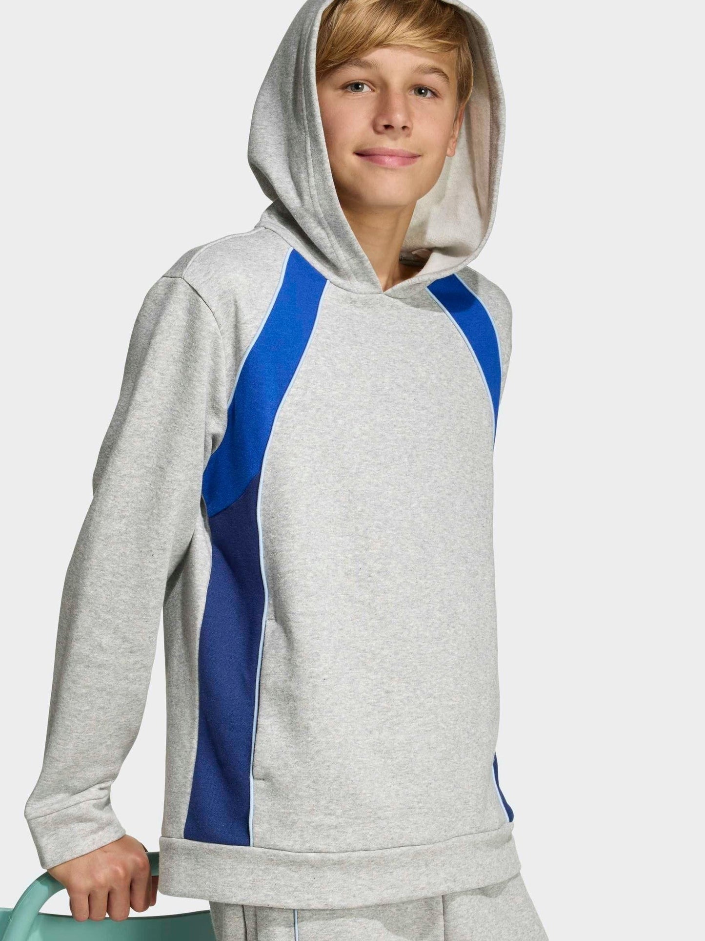 Dsiney Kidz - adidas Grey Colour Block Hoodie image 4