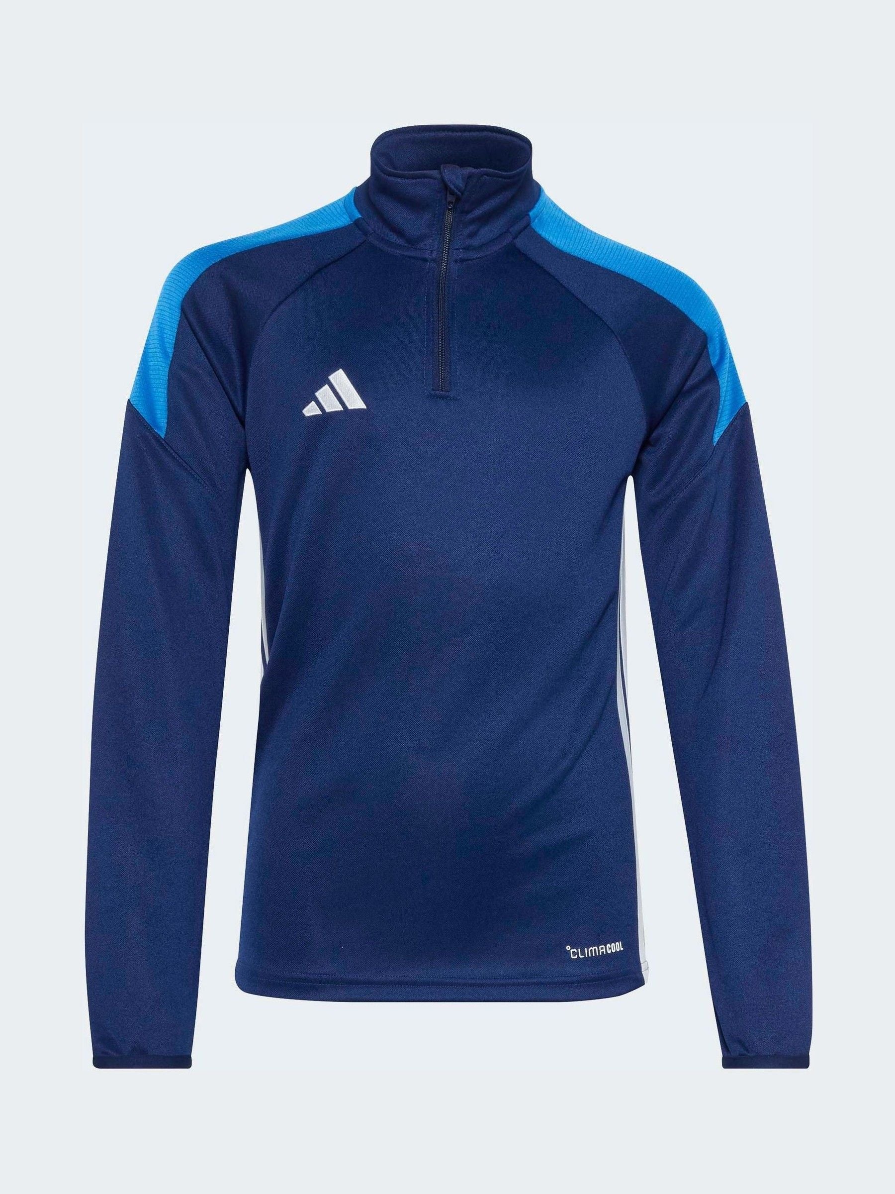 Dsiney Kidz - adidas Blue Tiro Essentials Quarter Zip Training Top image 1