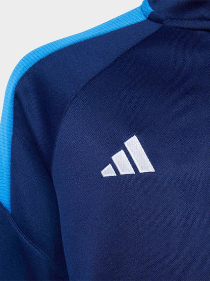 Dsiney Kidz - adidas Blue Tiro Essentials Quarter Zip Training Top image 3