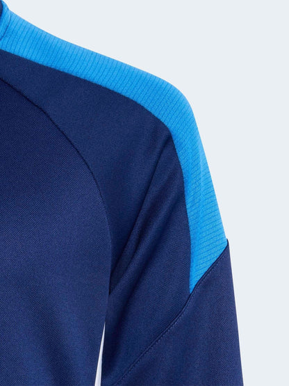 Dsiney Kidz - adidas Blue Tiro Essentials Quarter Zip Training Top image 4