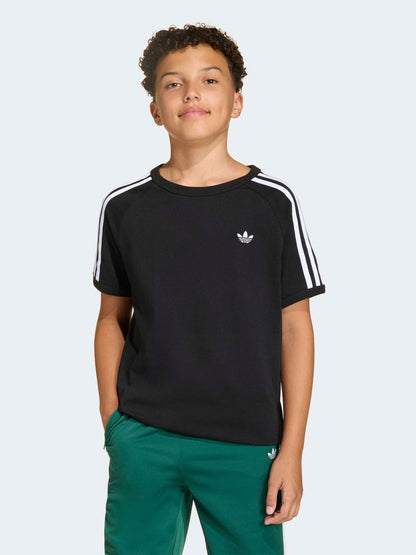 Dsiney Kidz - adidas Originals Black 3 Stripes T-Shirt image 1