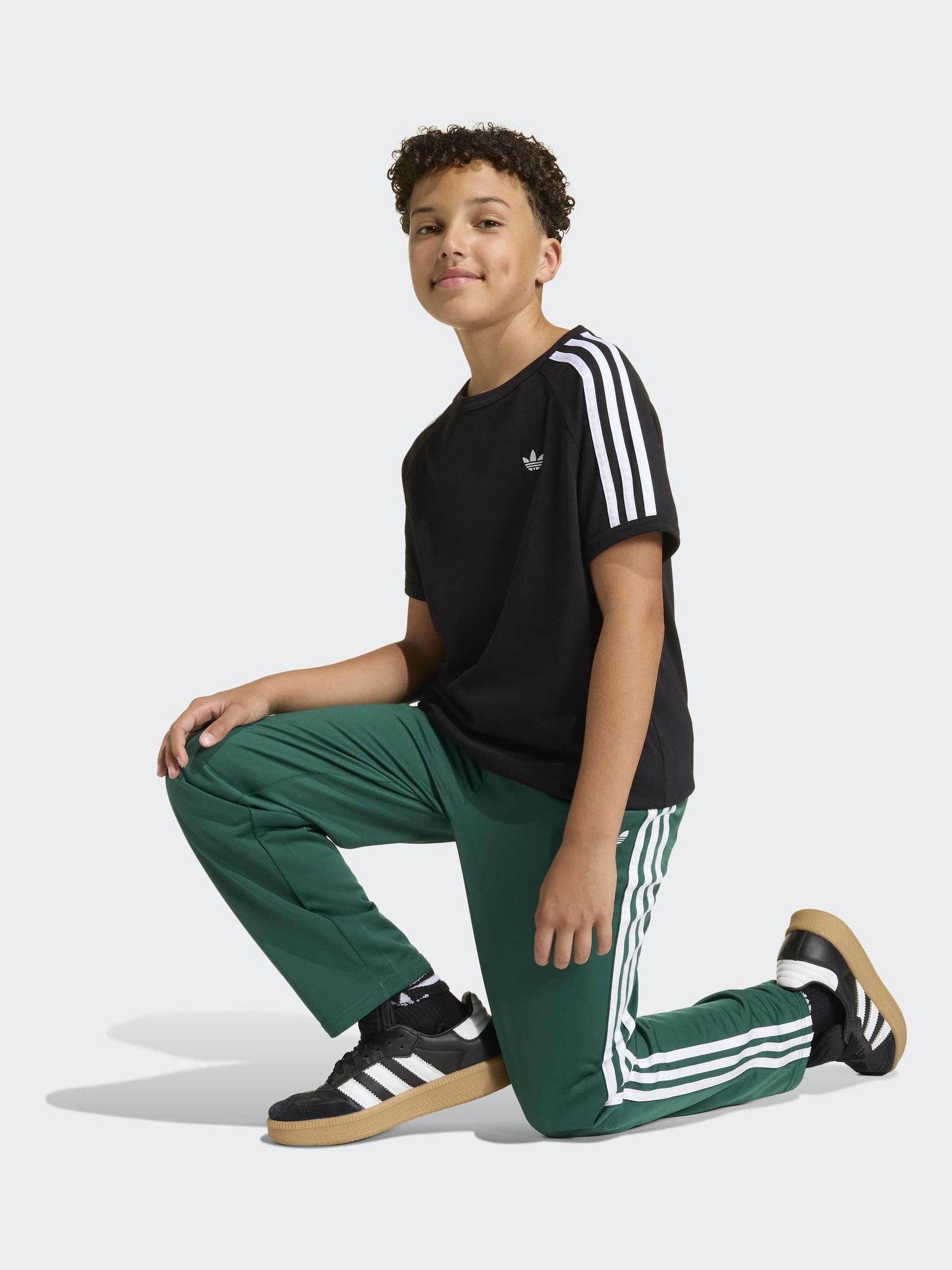 Dsiney Kidz - adidas Originals Black 3 Stripes T-Shirt image 3