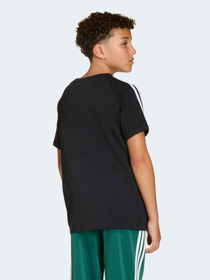 Dsiney Kidz - adidas Originals Black 3 Stripes T-Shirt image 4