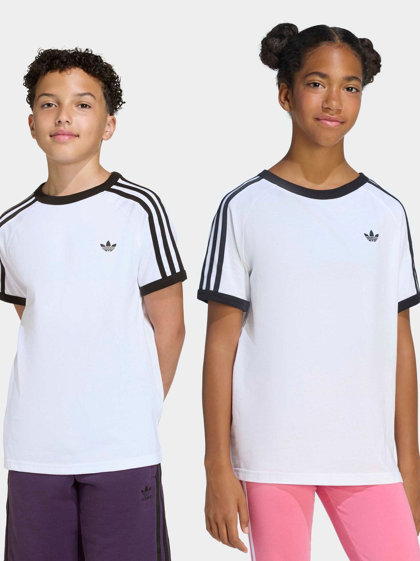 Dsiney Kidz - adidas Originals White 3 Stripes T-Shirt image 2