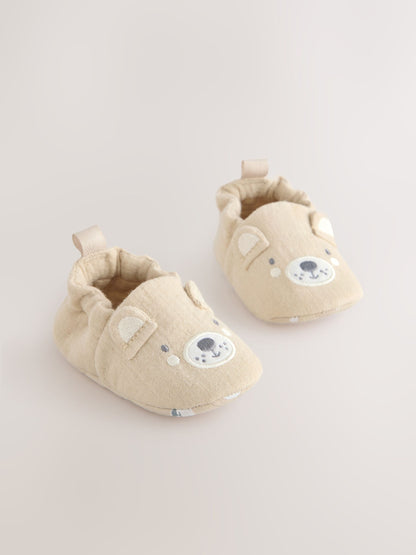 Neutral Bear Slip-On Baby Shoes (0-18mths) image 1