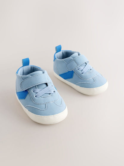 Blue Touch Fastening Baby Trainers (0-2mths) image 4