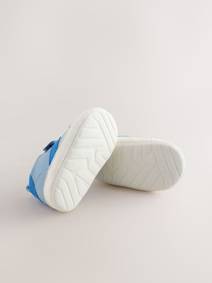 Blue Touch Fastening Baby Trainers (0-2mths) image 5
