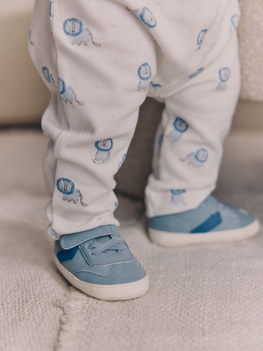 Blue Touch Fastening Baby Trainers (0-2mths) image 2