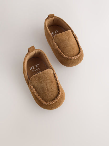 Dsiney Kidz - Tan Brown Suede Shoes (0-2mths) image 3