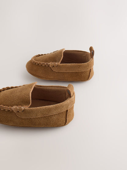 Dsiney Kidz - Tan Brown Suede Shoes (0-2mths) image 4