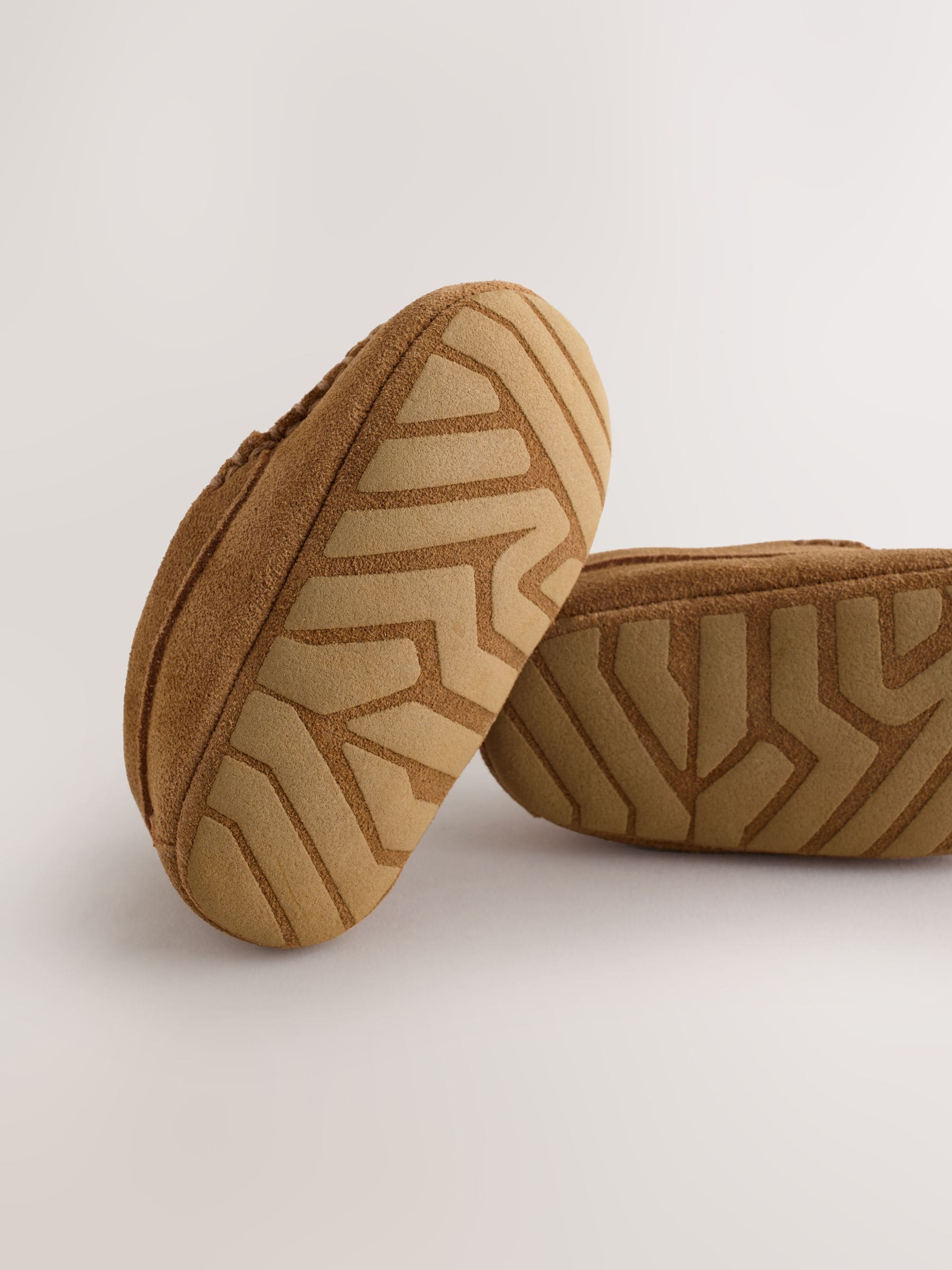 Tan Brown Baby Suede Shoes (0-2mths) image 5