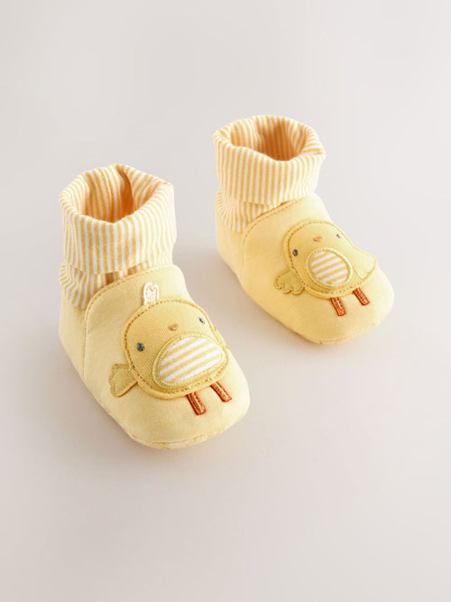 Yellow Chick Farm Sock Top Baby Shoes (0-18mths) image 1