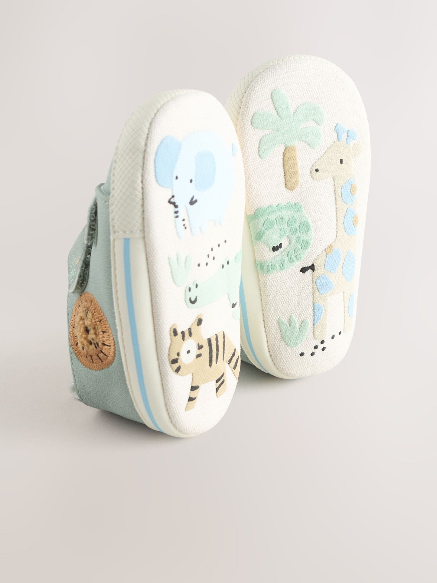 Green Safari Touch Fastening Baby Trainers (0-2mths) image 5
