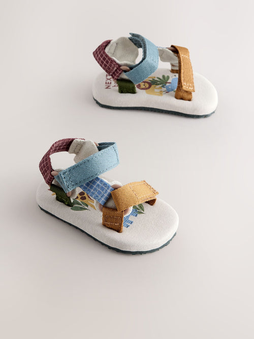 Neutral Safari Baby Trekker Sandals (0-2mths) image 1