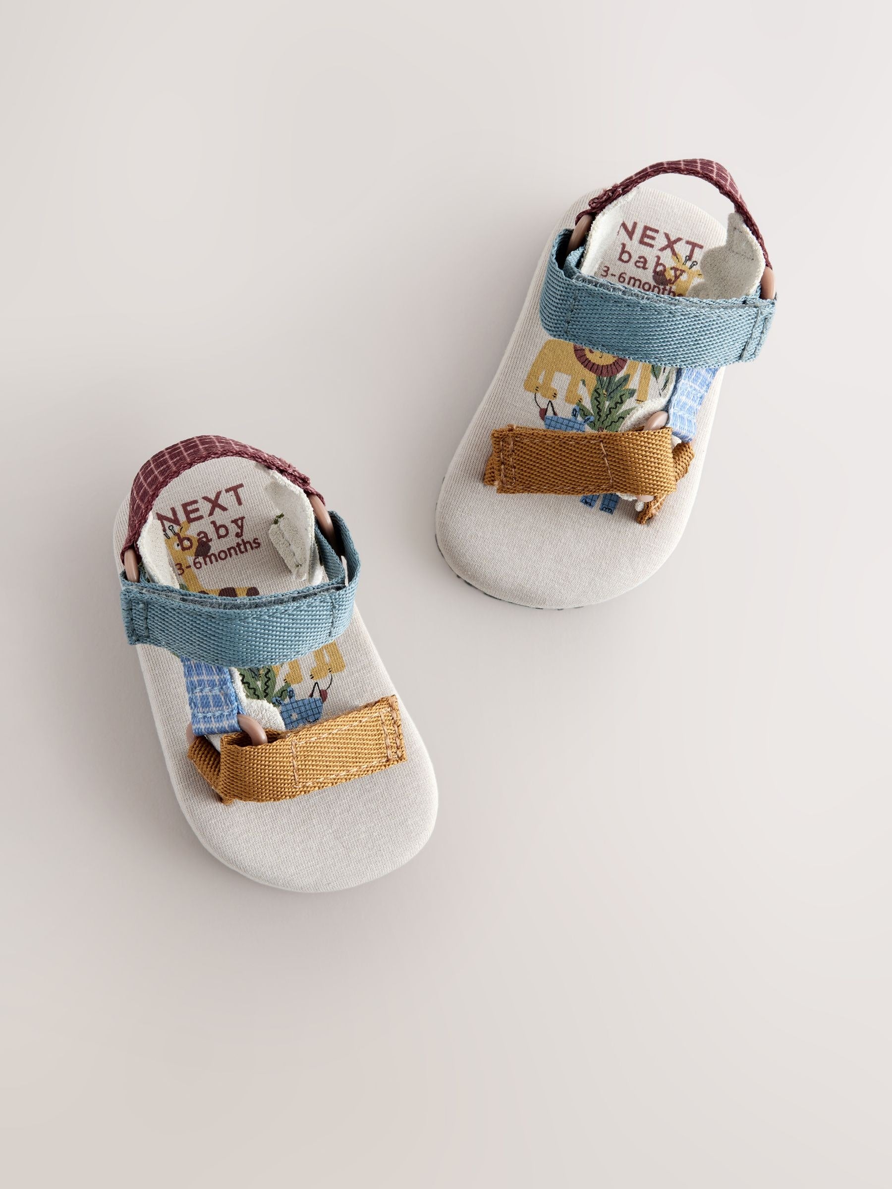 Neutral Safari Baby Trekker Sandals (0-2mths) image 4